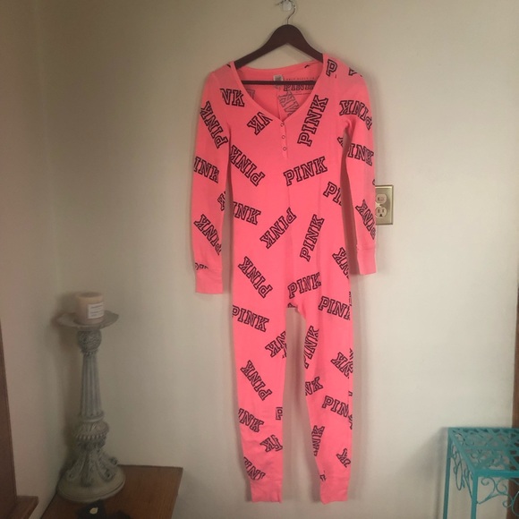 PINK Victoria's Secret Other - Rare Victorias Secret PINK Thermal Onesie Pajamas